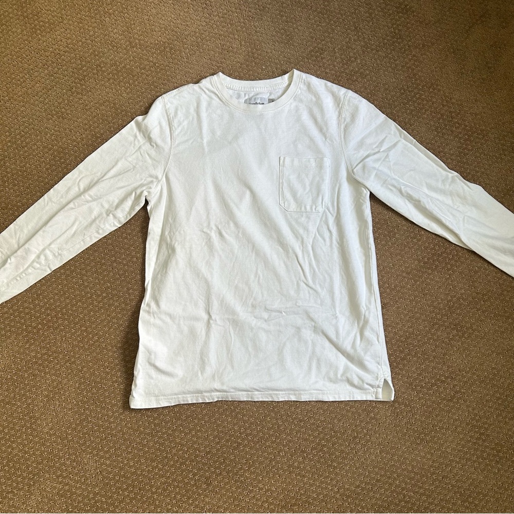 White Goodfellow Long Sleeve Shirt Men’s - Size Medium